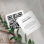 Cartão De Informações Minimalista Online RSVP de Código QR do Site de Ca<br><div class="desc">Cartão de Gabinete Minimalista Online RSVP de Código QR do Site Casado</div>