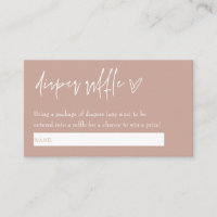 Minúsculo Boho Rosa Alô Fralda Raffle