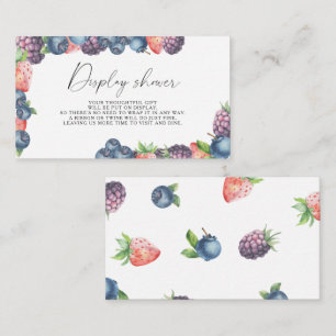 Cartão De Informações Mistura de frutas - Chuveiro de exibição