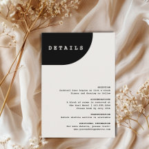 Modern Chic Black and Ivory Details