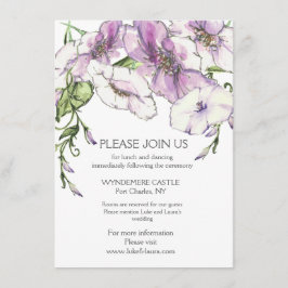 Cartão De Informações Modern Pansy