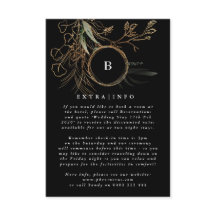 MODERNO Monograma Eucalyptus ONYX Detalhes INFO