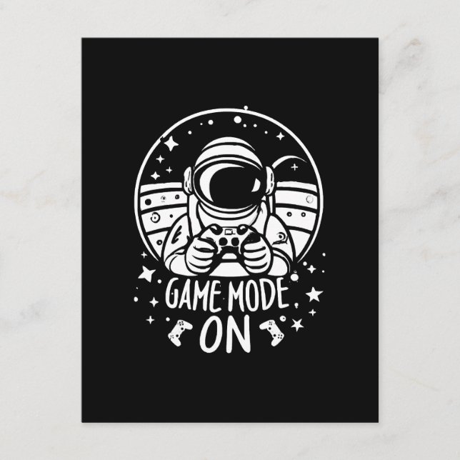 Cartão De Informações modo de jogo astronauta (Frente)
