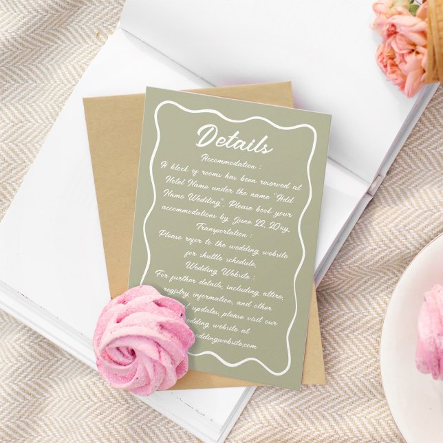 Cartão De Informações Moldura Chave Escrita Manuscrita Moldada em Lado V (Criador carregado)