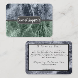 Cartão De Informações Monograma de duas cores - Escolha suas cores