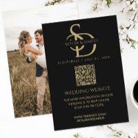 Monograma Simples Carregar Foto Código QR RSVP