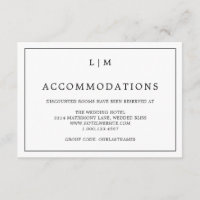 Monograma Simples Preto e Branco Elegante Casament