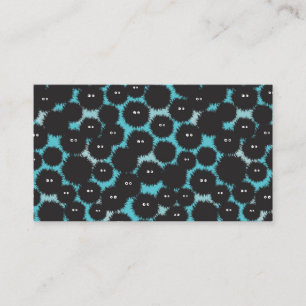 Cartão De Informações Monstros engraçados e pretos