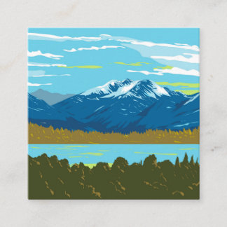 Cartão De Informações Montanhas Murchison no Parque Nacional de Fiordlan