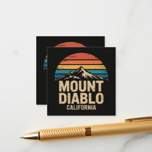 Cartão De Informações Monte Diablo Califórnia