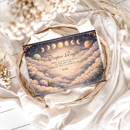 Cartão De Informações Moon Phases Space Diapper Raffle