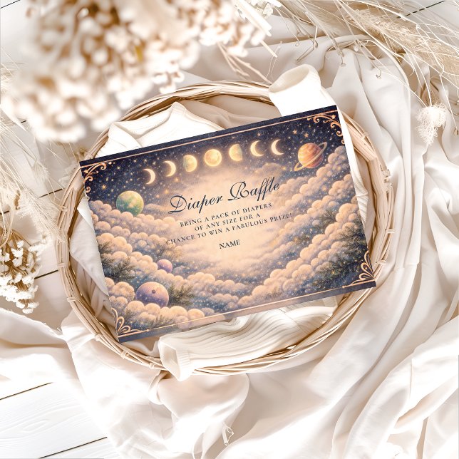 Cartão De Informações Moon Phases Space Diapper Raffle (Criador carregado)
