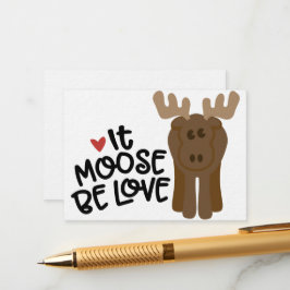 Cartão De Informações Moose Be Love