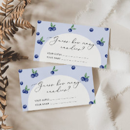 Cartão De Informações Morango doce berço quantas doces na jarra