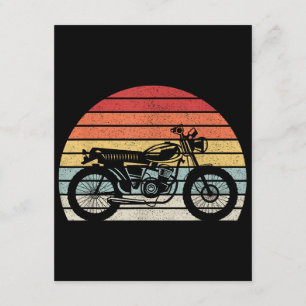 Cartão De Informações Motocicleta Retro Vintage