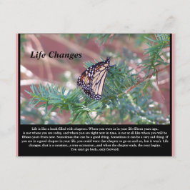 Cartão De Informações Mudanças de vida de presentes inspiracionais