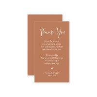 Muito obrigado, Moderno Clássico Cobre