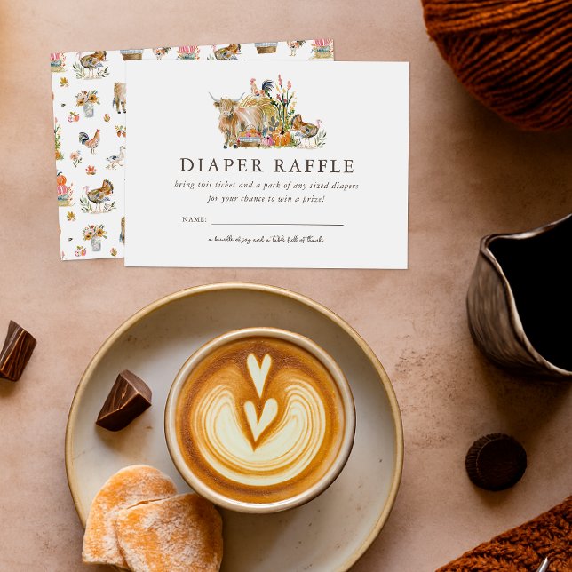 Cartão De Informações Muito obrigado por você | Chá de fraldas Fralda Ra (Criador carregado)