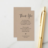 Muito obrigado, Rustic Brown Kraft.