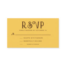 Mustard Vintage Boho RSVP