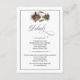 Cartão De Informações Mystic Autumn QR Code Enclosure Card