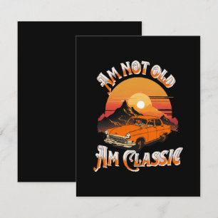 Cartão De Informações não sou velho sou clássico