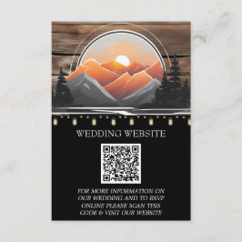 Cartão De Informações Natureza do Sol no Vale do Montanha Russo