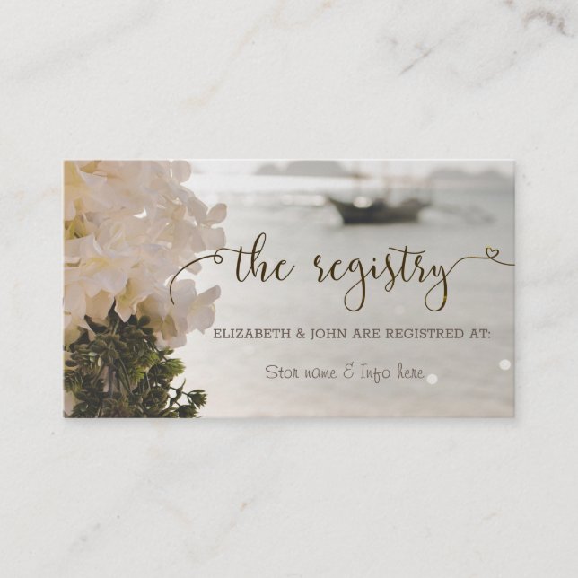 Cartão De Informações Navegação de Barcos Flores de Praia Enclosu (Frente)