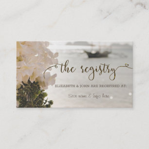 Cartão De Informações Navegação de Barcos Flores de Praia Enclosu