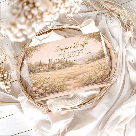 Cartão De Informações Neutral Botanical Garden Diapper Raffle 