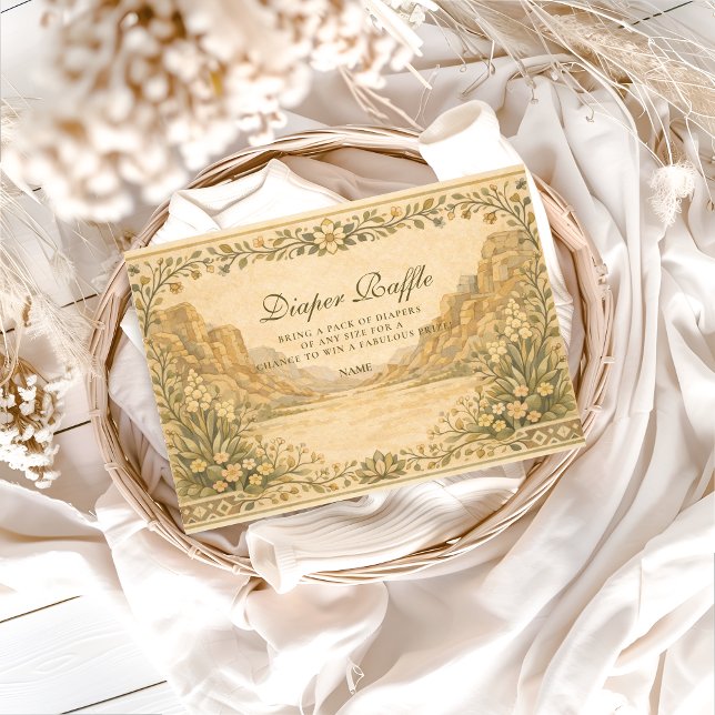 Cartão De Informações Neutral Desert Canyon Botanicals Diapper Raffle  (Criador carregado)