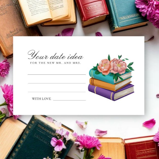 Cartão De Informações New Chapter Bridal shower Date night ideas  (Criador carregado)