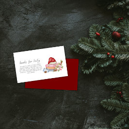 Cartão De Informações New Chapter Winter Floral Books For Baby Shower 