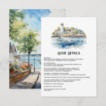 Newport, Rhode Island Weding Detalhes do Convidado