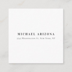 Cartão De Informações Nome Adicional Moderno Pessoal Exclusivo