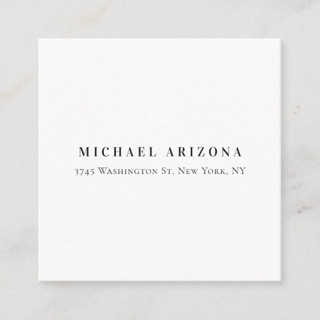 Cartão De Informações Nome de Adicionar Moderno Pessoal Exclusivo (Frente)