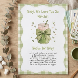 Cartão De Informações Nós Te Amamos Tanto Matcha Doce livro para bebê