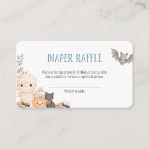Cartão De Informações Nossa Pequena Diaper Boo Rifas