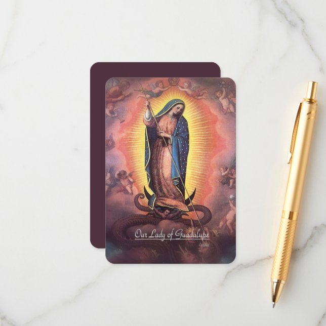 Cartão De Informações Nossa Senhora de Guadalupe Rev 12 com memorandos (Frente/Verso In Situ)