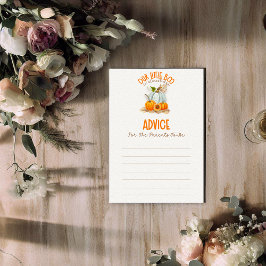 Cartão De Informações Nosso Jogo de Conselhos para Chá de Bebê do Nosso 