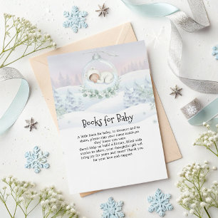 Cartão De Informações Nosso Pequeno Snowbaby está a caminho do Livro de