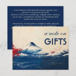 Cartão De Informações Nota sobre a Harmonia Japonesa GIFTS com Fuji