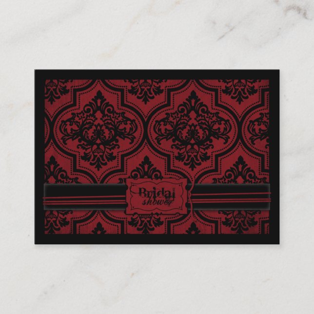 Cartão De Informações Notecard de lembrete do Vampire Bride BRS (Frente)