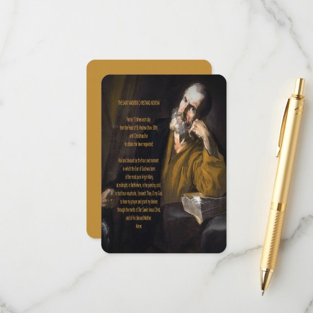 Cartão De Informações Novena de Natal de Santo André (Frente/Verso In Situ)