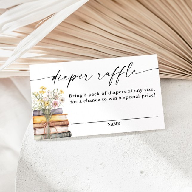 Cartão De Informações Novo capítulo inicia Chá de fraldas, Fralda Raffle (Criador carregado)