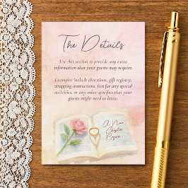 Cartão De Informações Novo capítulo inicia detalhes do Chá de panela do