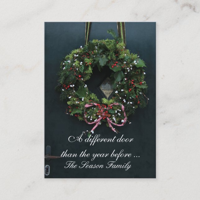 Cartão De Informações Novo endereço de porta diferente (Frente)