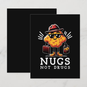 Cartão De Informações Nuggets Crocantes Não Drogas