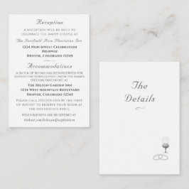 Cartão De Informações Nuptial Grace Catholic Wedding