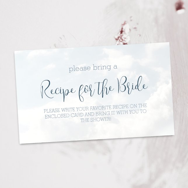 Cartão De Informações Nuvens Solicitação de Receita de Chá de panela Ele (Criador carregado)